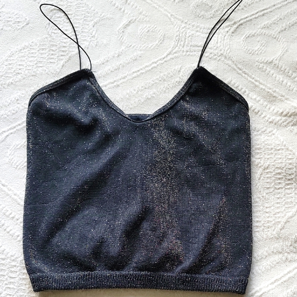 Green Glittery Women's Top